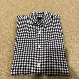 JCrew Ludlow Men LS Shirt Medium Blue/White Check
